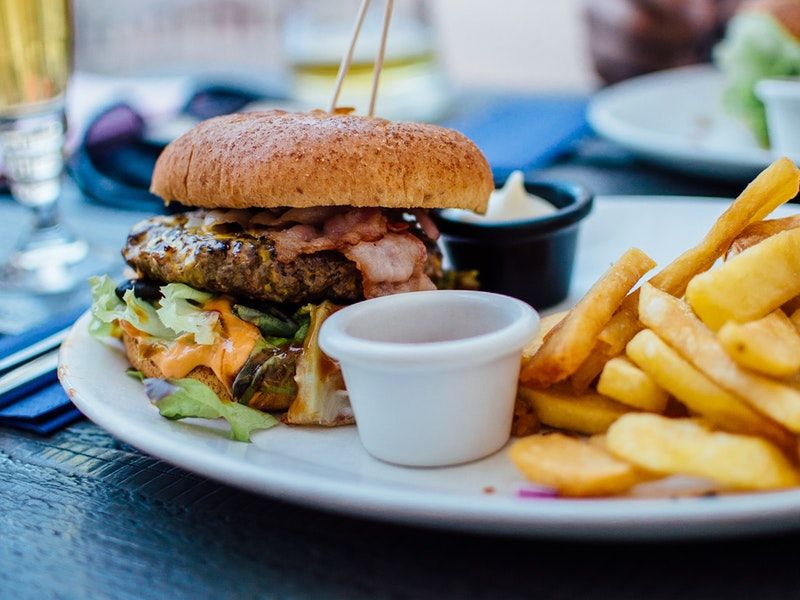 Chicken breast steak with vegetables