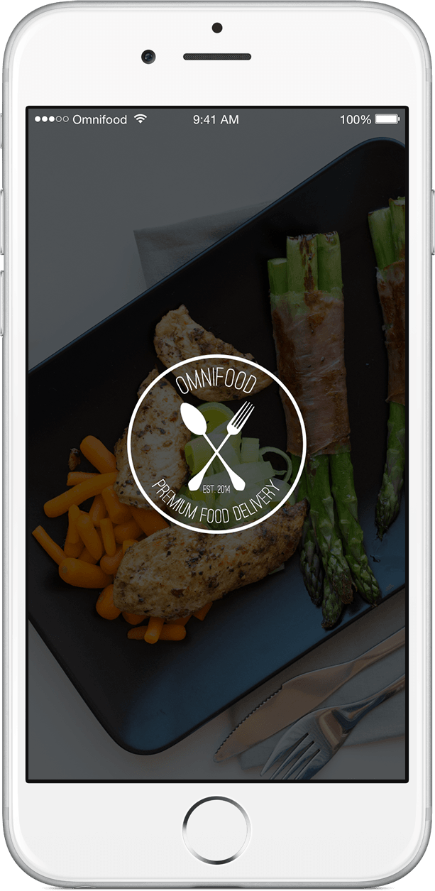 Premium foods app on iPhone